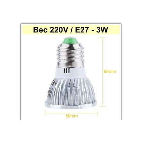 BEC E27 CU LED 3W / 220V